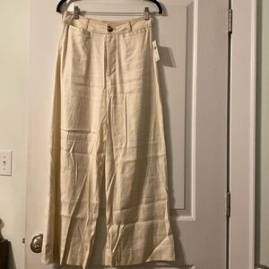 Anthropologie Ettie High-Rise Crop Wide-Leg Pants